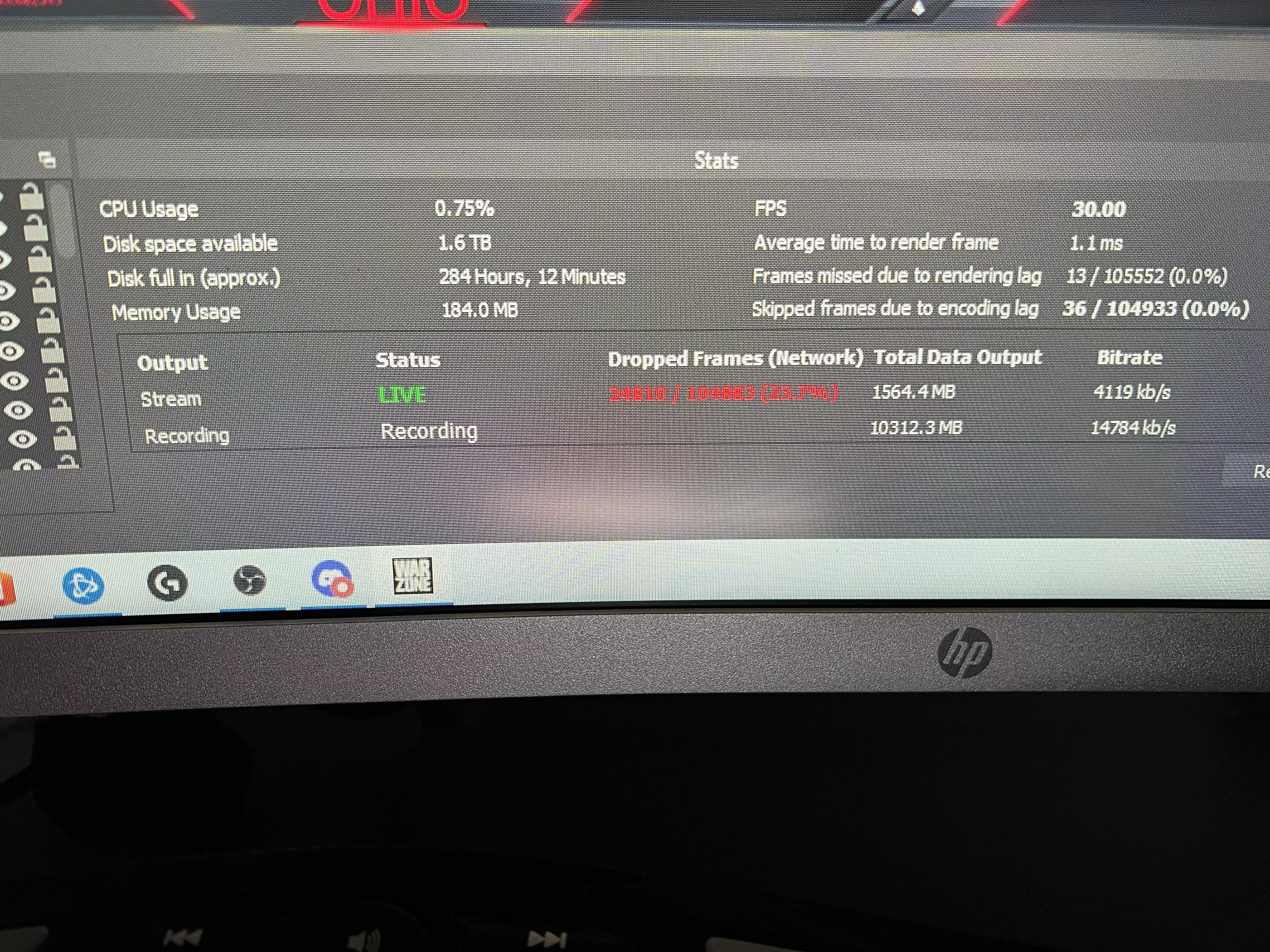 Are there settings that could help lower network dropped frames?