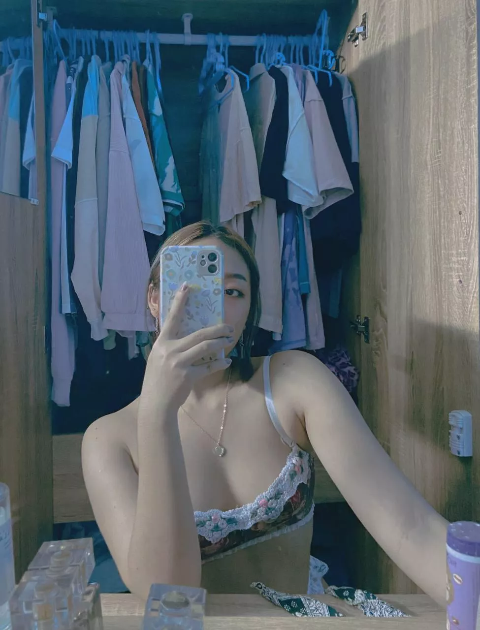 Are these little tits beautiful as you thought? Come and find out 🙈🥰👅