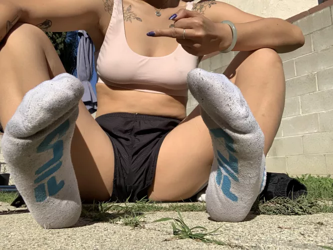 Are you worthy of gagging on my [female] sweaty gym socks?