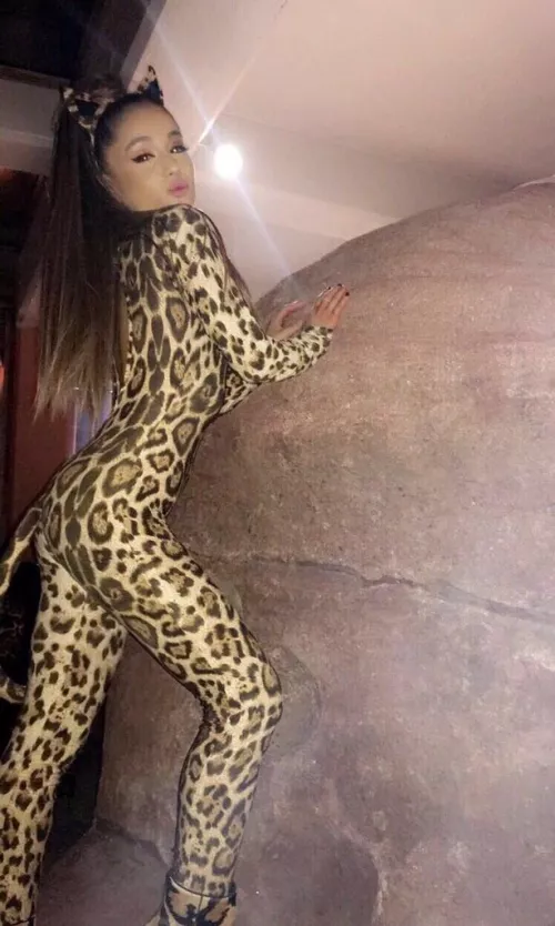 Ariana Grande's slutty leopard costume
