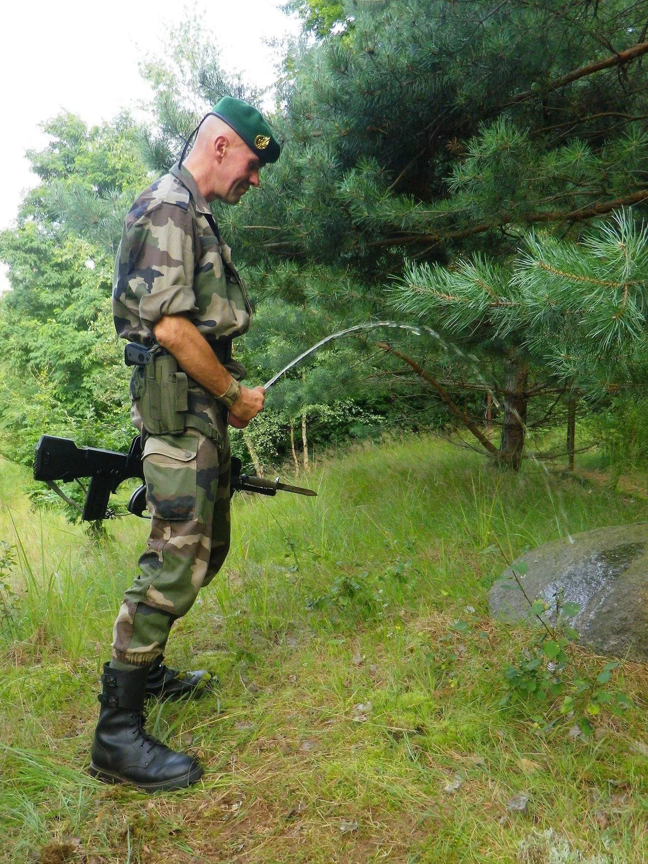 “Army dude takes a piss” ... “Army dude takes a piss” ...