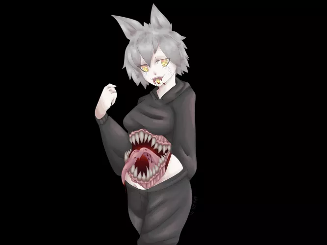 Art by me, Character by Azzytheslime of Twitter - Vampire OC