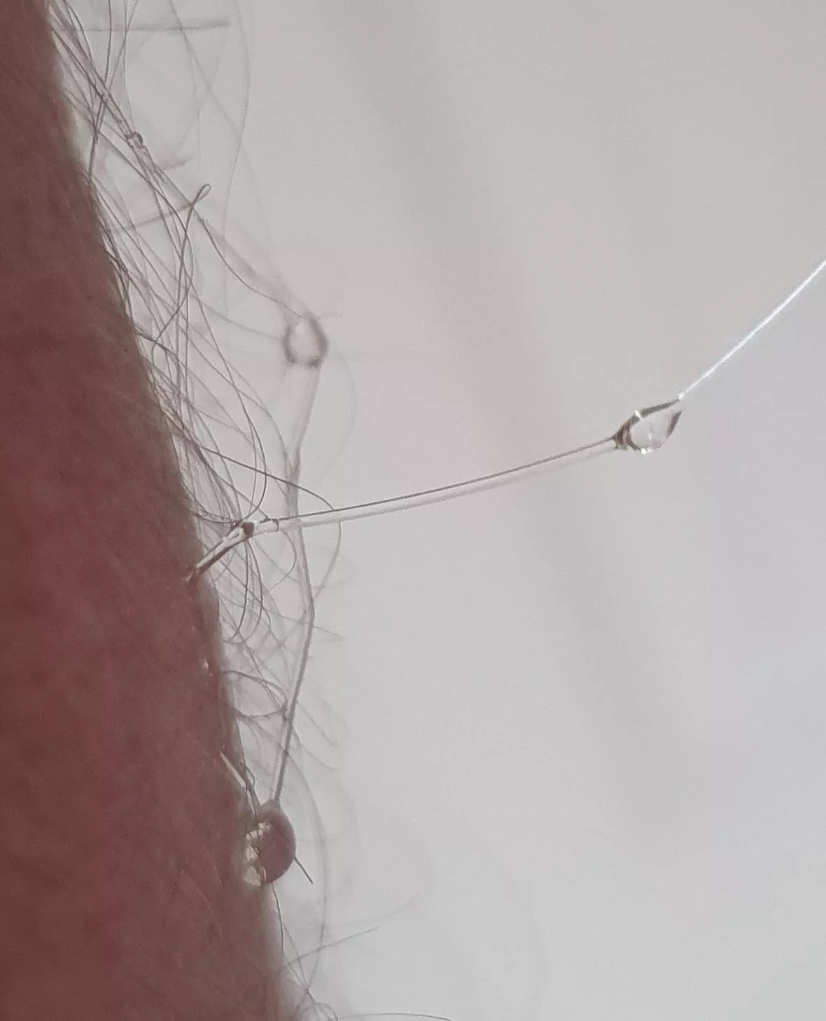 Artsy precum on my leg