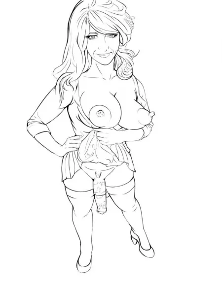 Artwork by freakyfuta.... model by me.... getting drawn as the girl I want to be! πππ