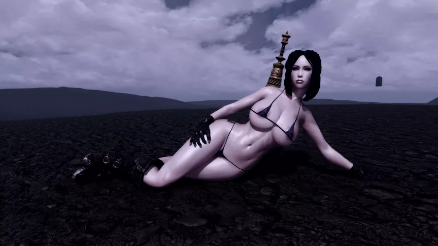 As I promised in my previous post, here is my modded Serana in a bikini. For proper NSFW compliance. Made multiple screenshots, may post more. Watch this space.