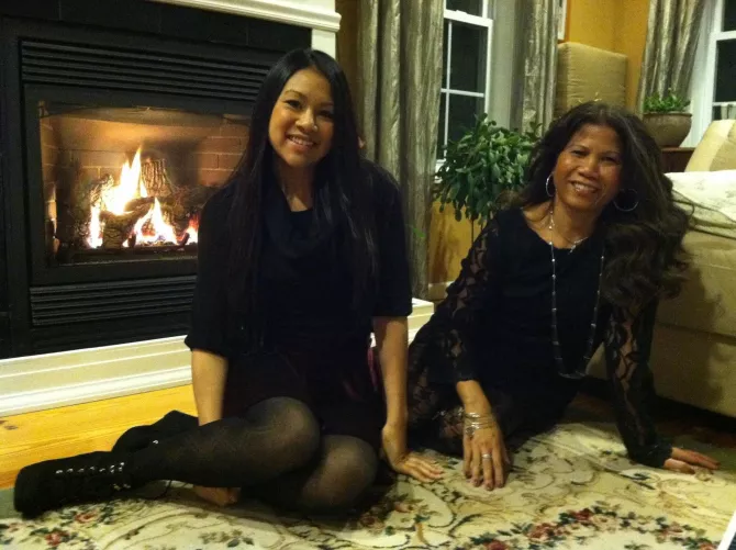 Asian mother daughter duo