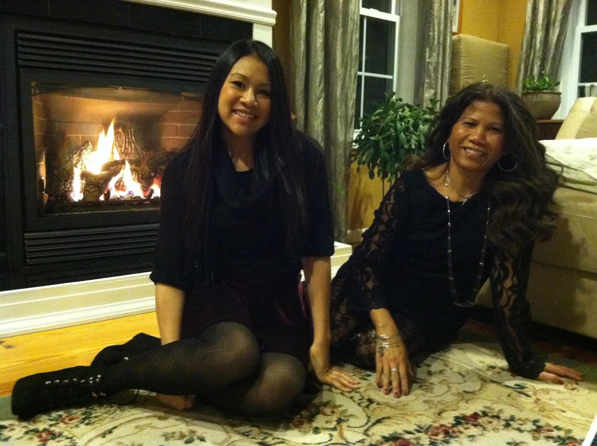 Asian mother daughter duo