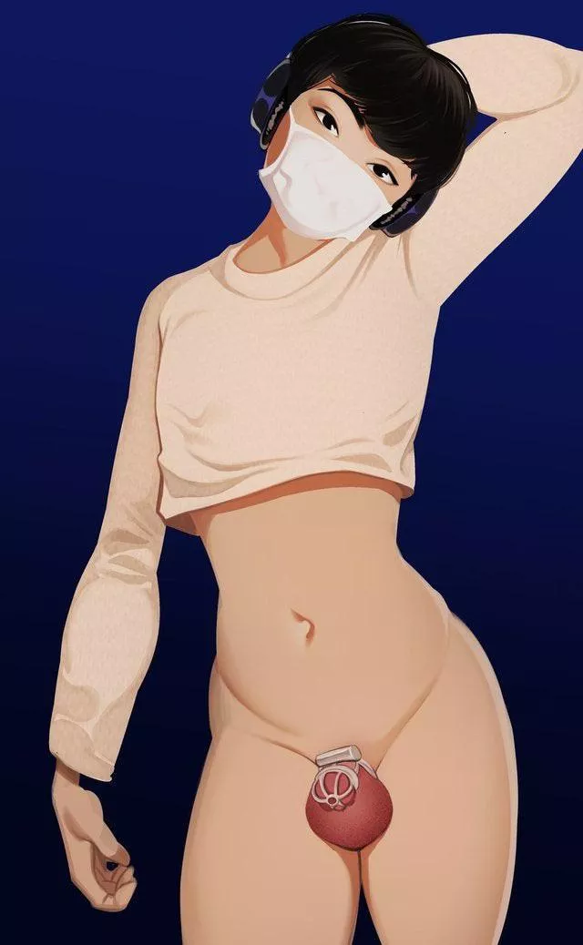 Asian sissy getting ready for her date with a white daddy