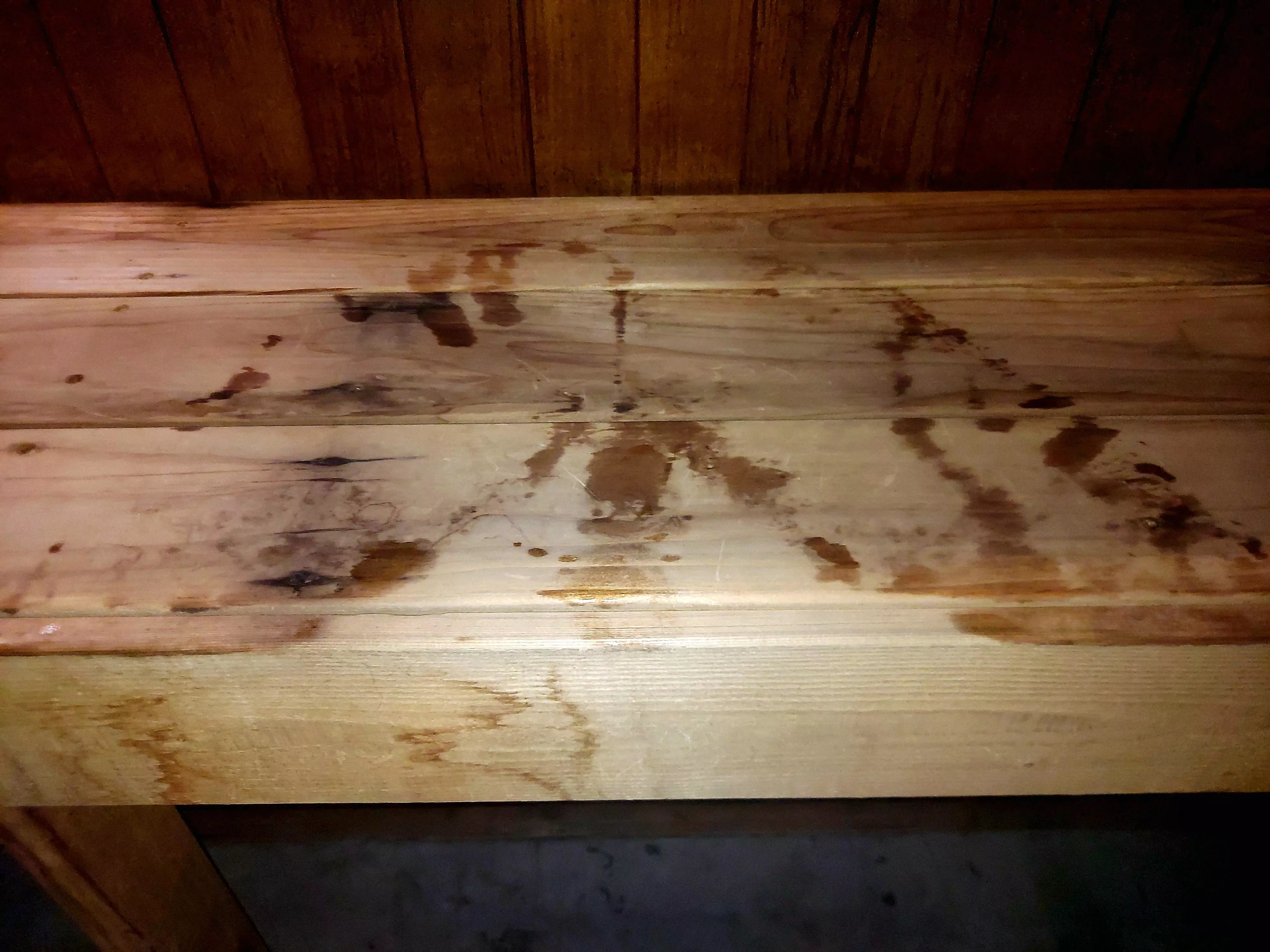 Ass and balls sweat print.... kind of like the Shroud of Turin!