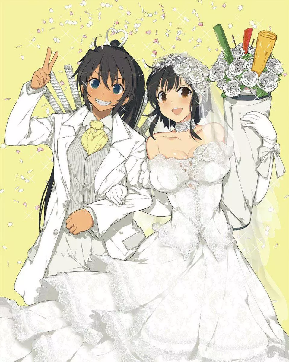 Asuka and Homura get married [Senran Kagura]