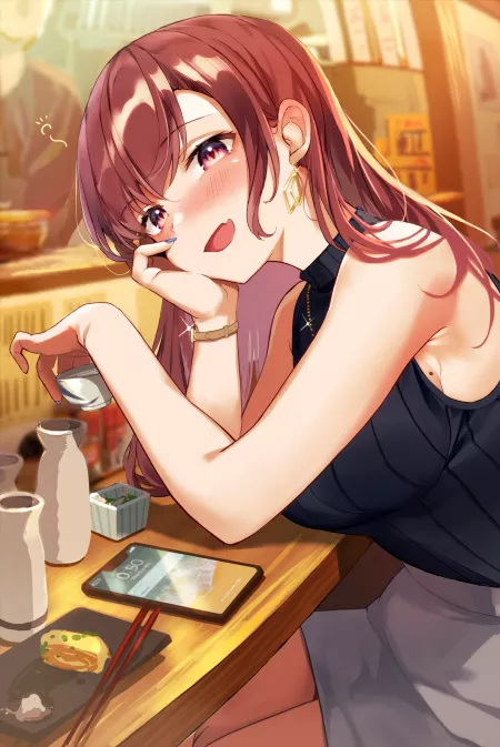 At a bar [Artist's Original]