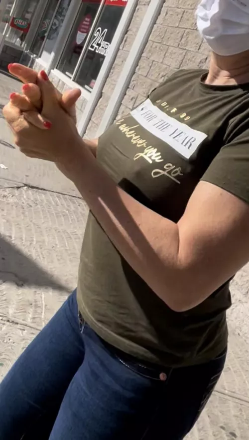 At a gas station ⛽️