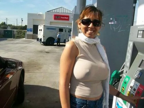 At The Gas Pump with Nipples