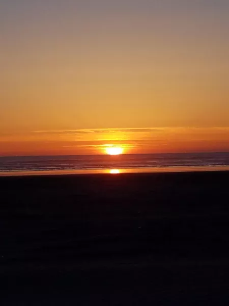 awesome sunset in Westport, Wa