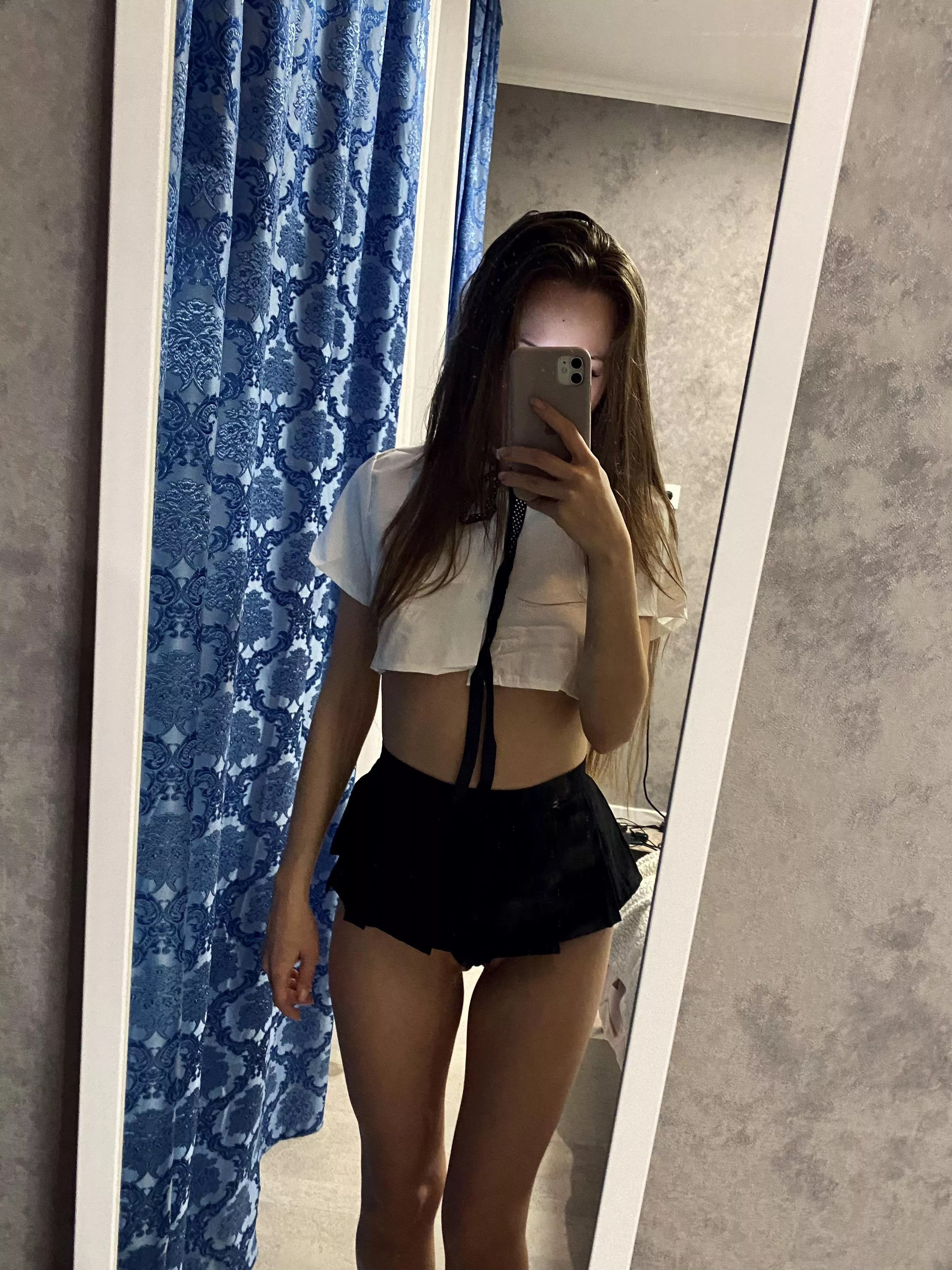 Baby, do you like this short skirt of mine?