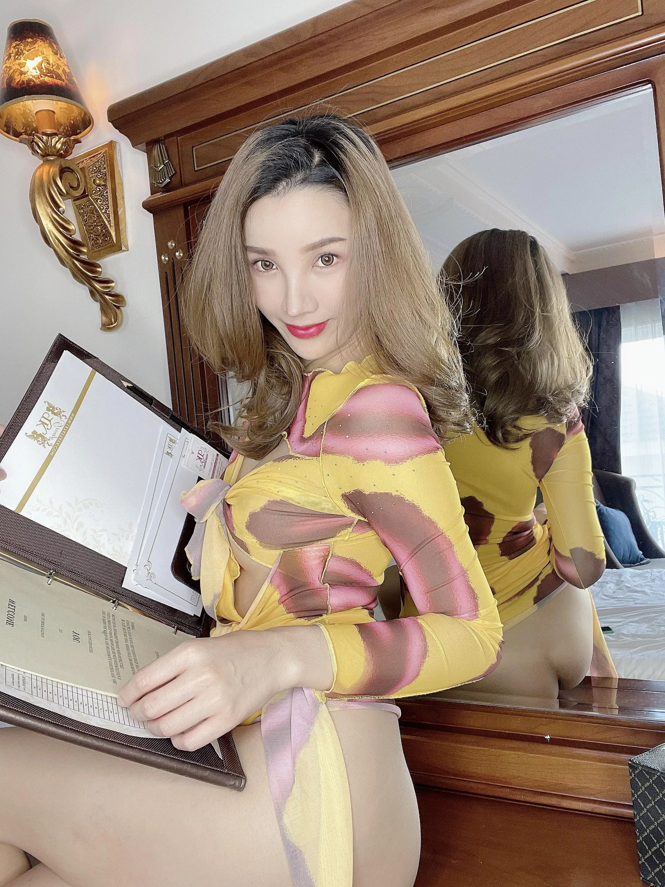 Baby i want to do it in front of the mirror today ok?