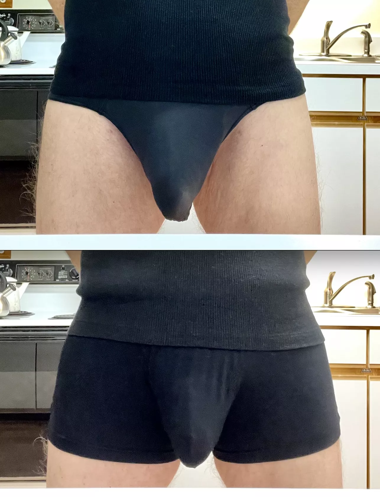 Back In Black. Briefs Or Trunks...What Do I Look Best In ?