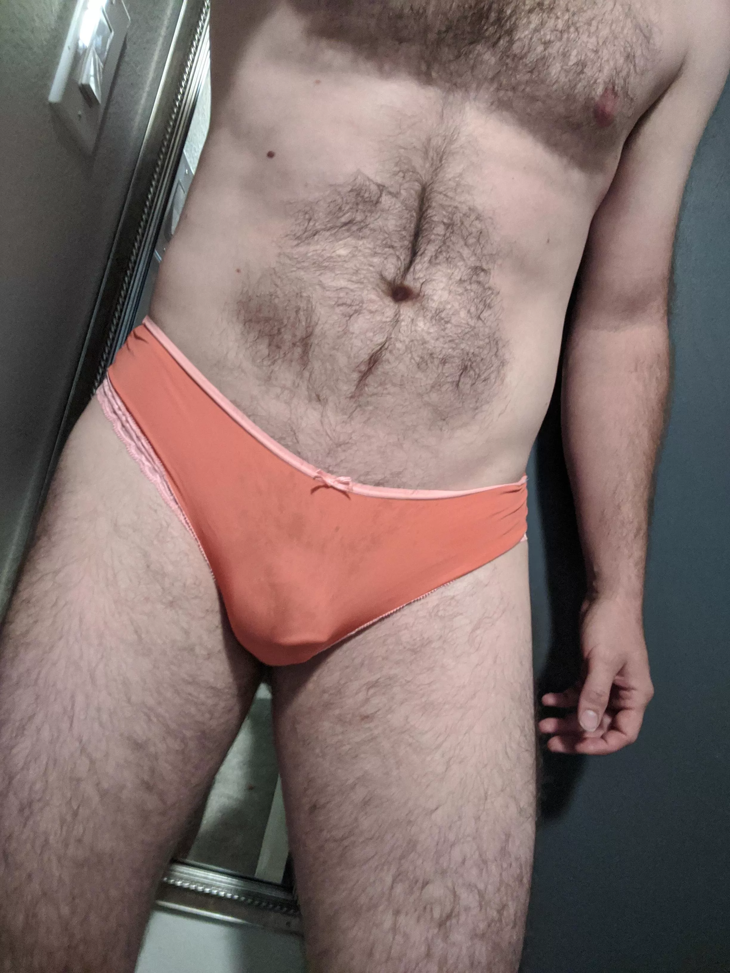 Barely even makes a bulge in the wife's panties Barely even makes a bulge in the wife's panties