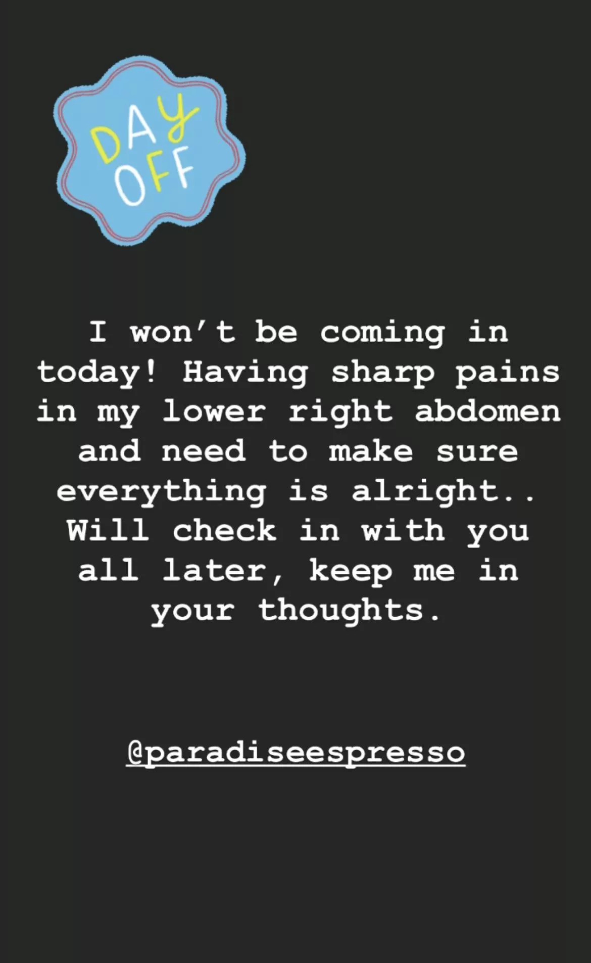 @barista_sunshyne keep me in your thoughts today! @barista_sunshyne keep me in your thoughts today!