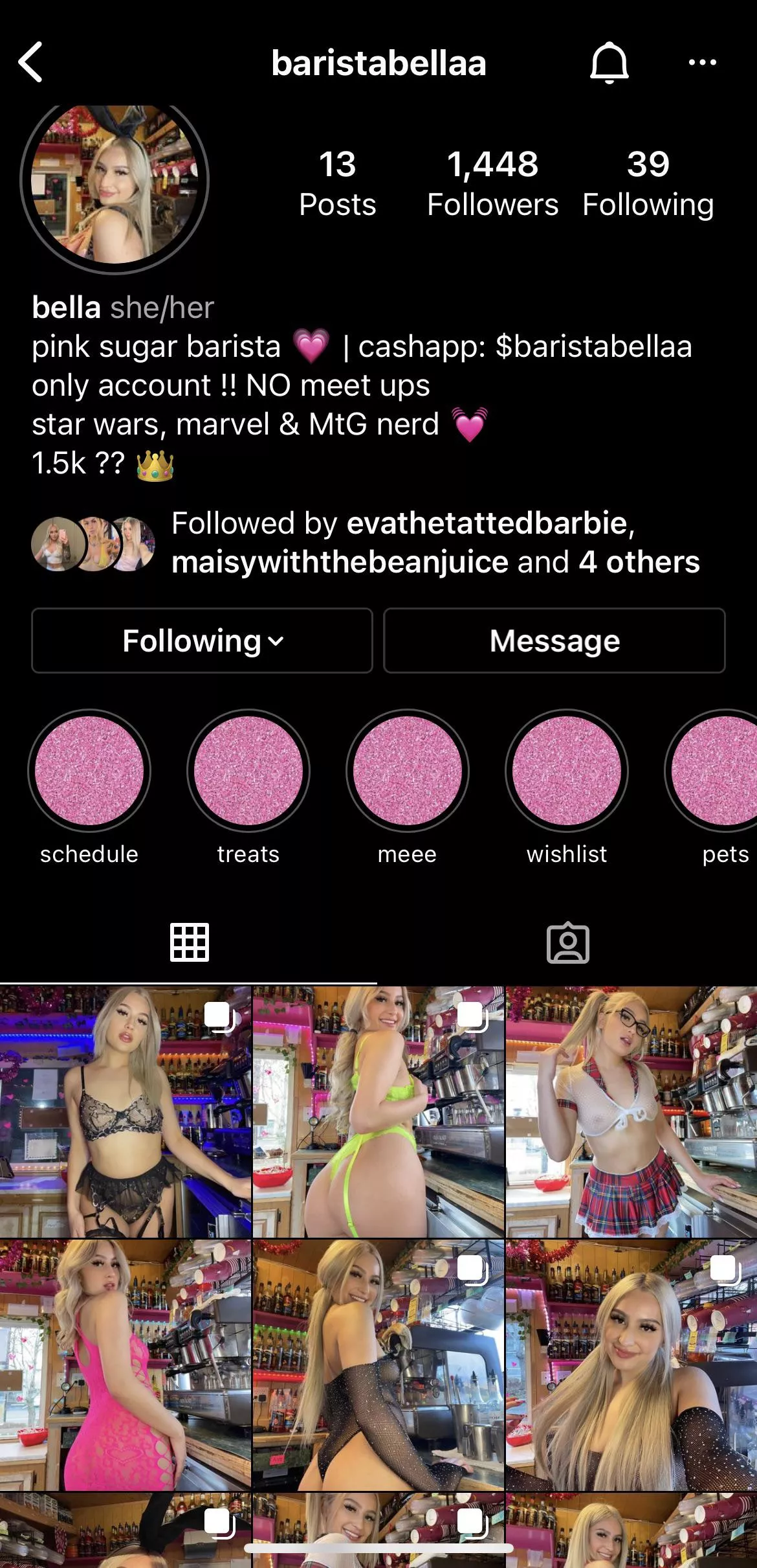 @baristabellaa anyone know her onlyfans ?