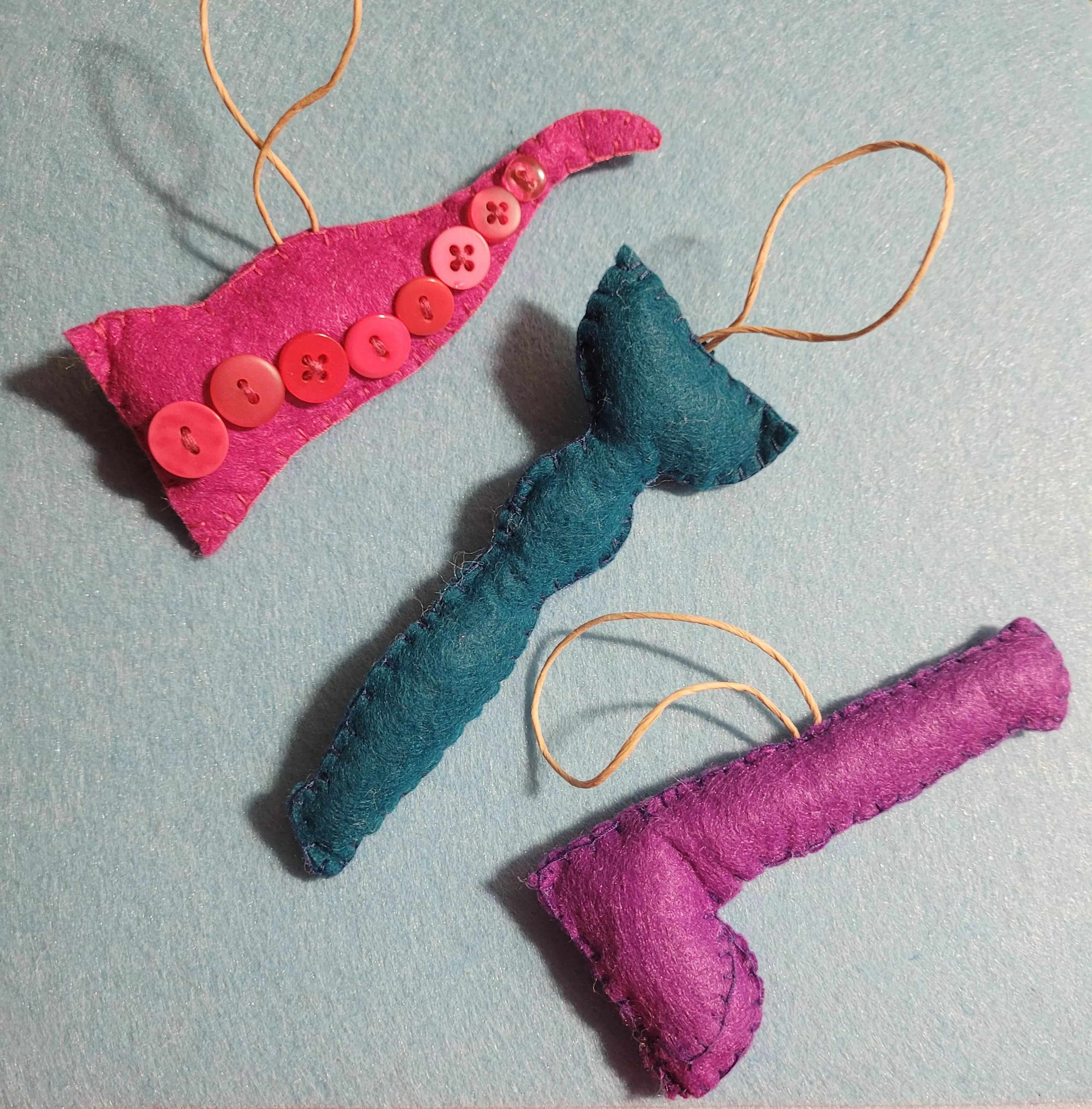 BD inspired ornaments for the bf part 2.