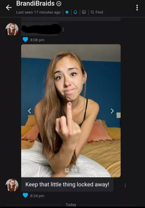 be careful letting your crush know about your little locked up cock l. she won't have any use for it