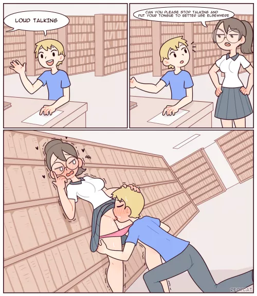 be quiet in the library