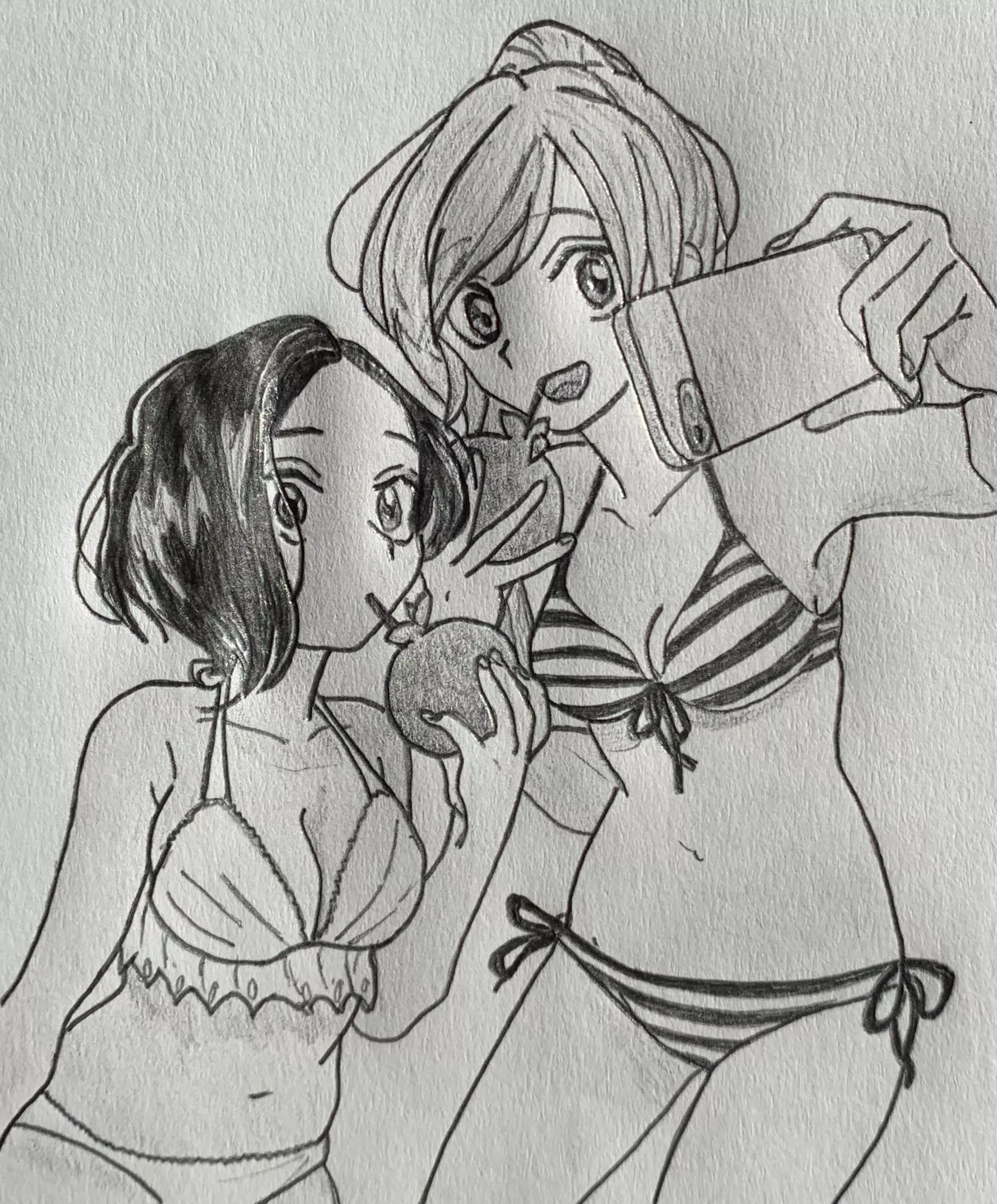 Beach day sketch [Hana Ni Arishi][oc]
