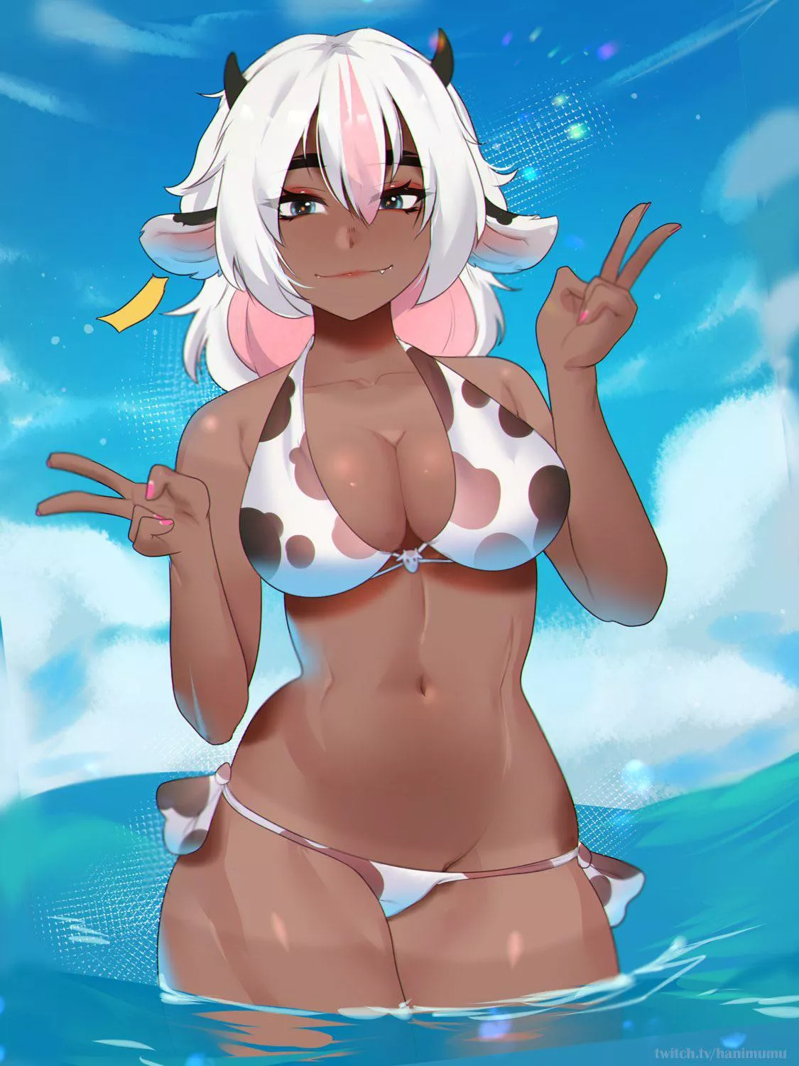 Beach trip with your cow-girl gf