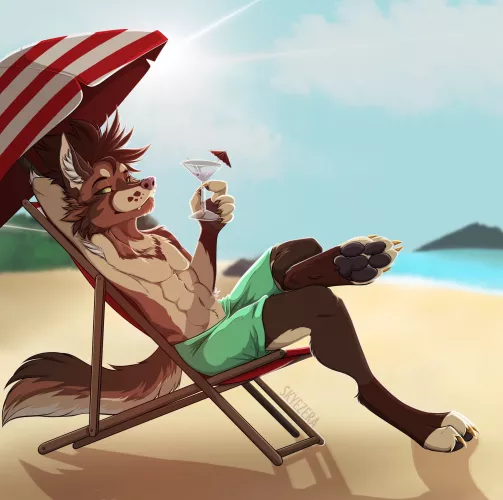 Beach Vibes! - Art by me (@Skyezera on Twitter)