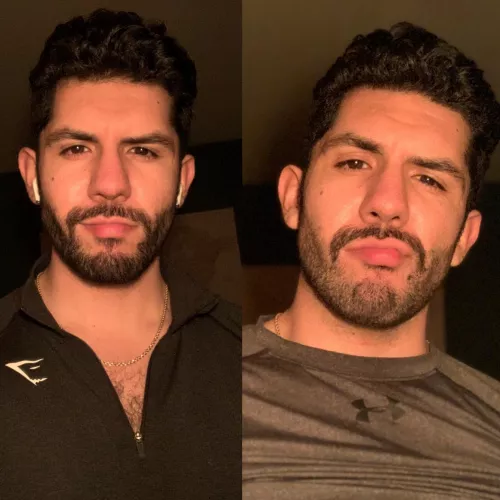 Beard or mustache