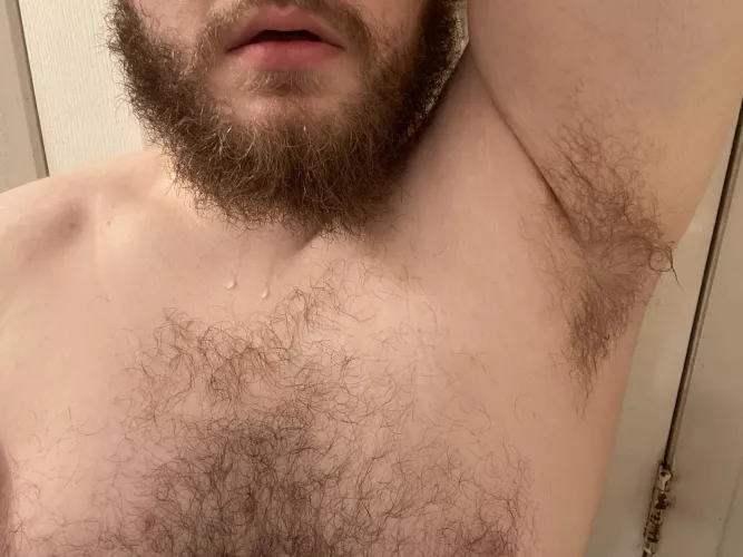 Beard, pit, and chest hair 😜