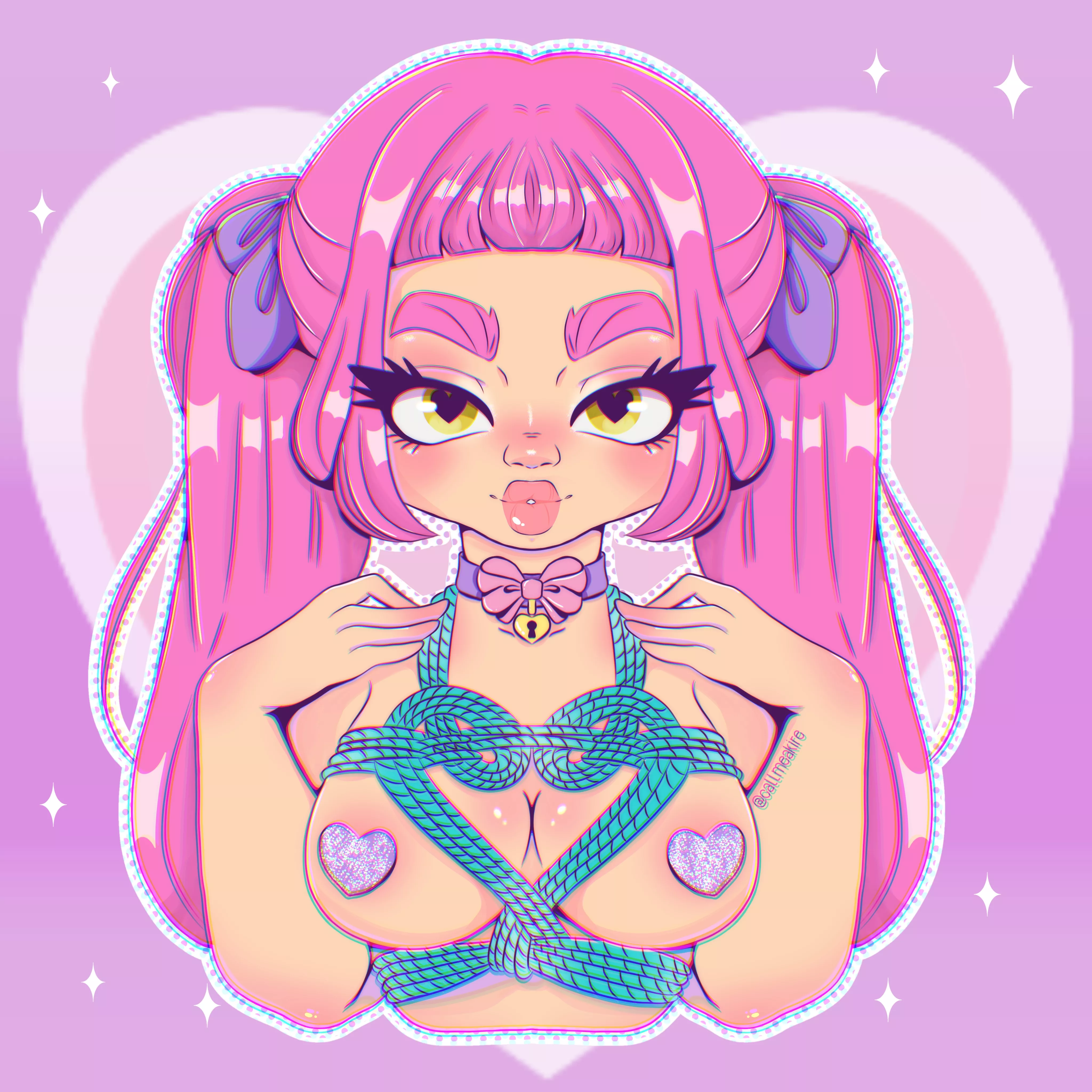 beautiful tied in the shape of a heart that I draw inspired by a photo I saw 😍