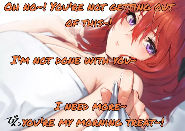 Bedtime ends when she says so! [Wholesome][Light Femdom][Implied sex]