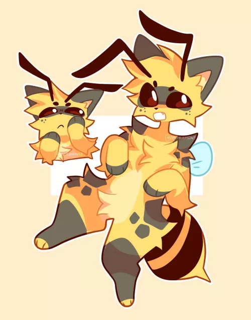 beecat doodles [ art by me @zestylemonss on twitter ]
