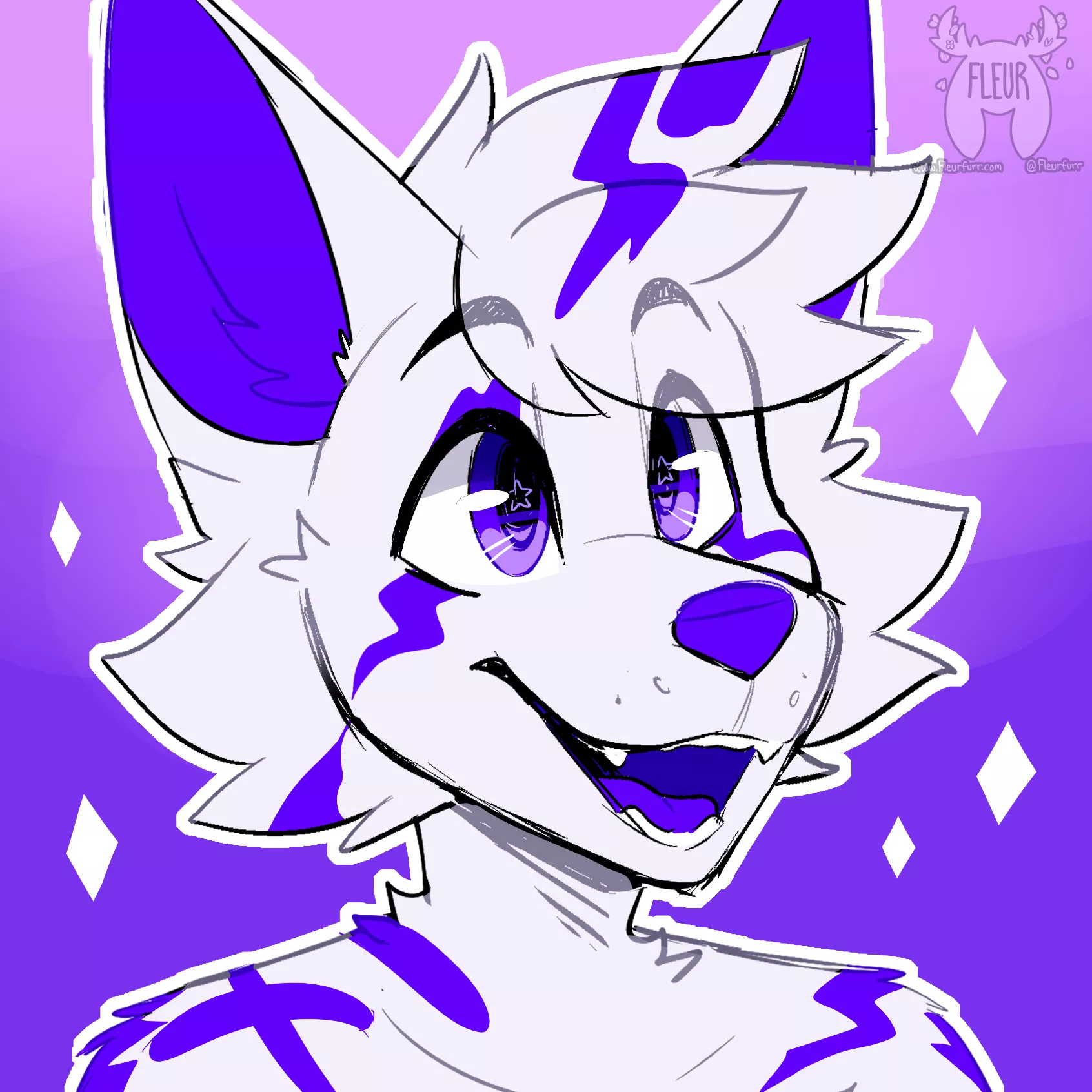 BEEEG smile~ (Art by me: @Fleurfurr on Twitter!!)