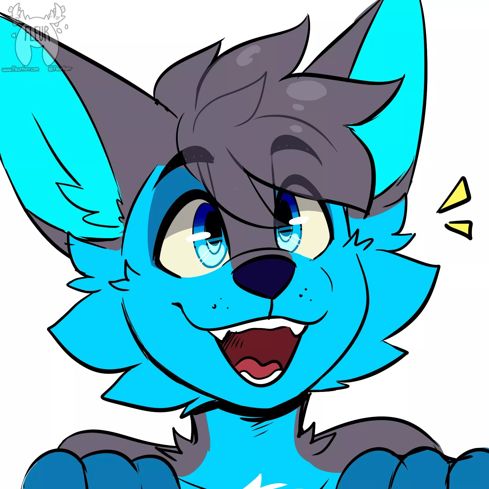 Beeg smile (: (Art by me:@Fleurfurr on Twitter)