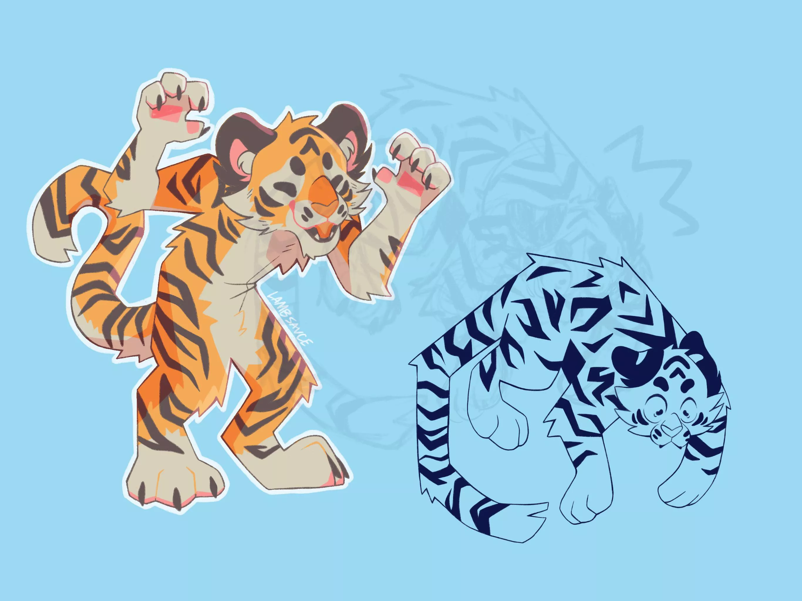 been working on my sona for so long but it’s finally starting to come together! (wip)