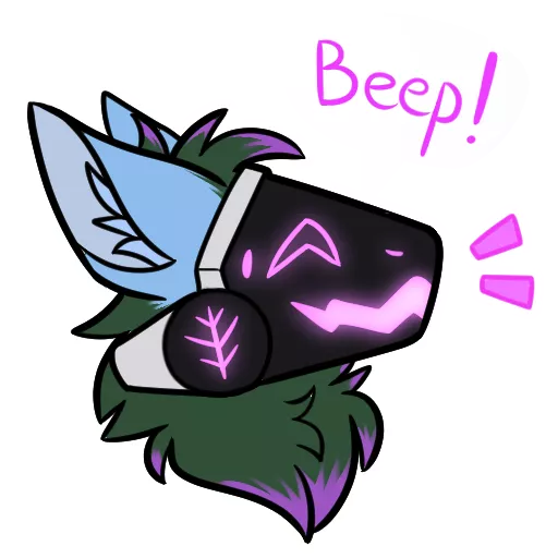 Beep! Protogen sticker!