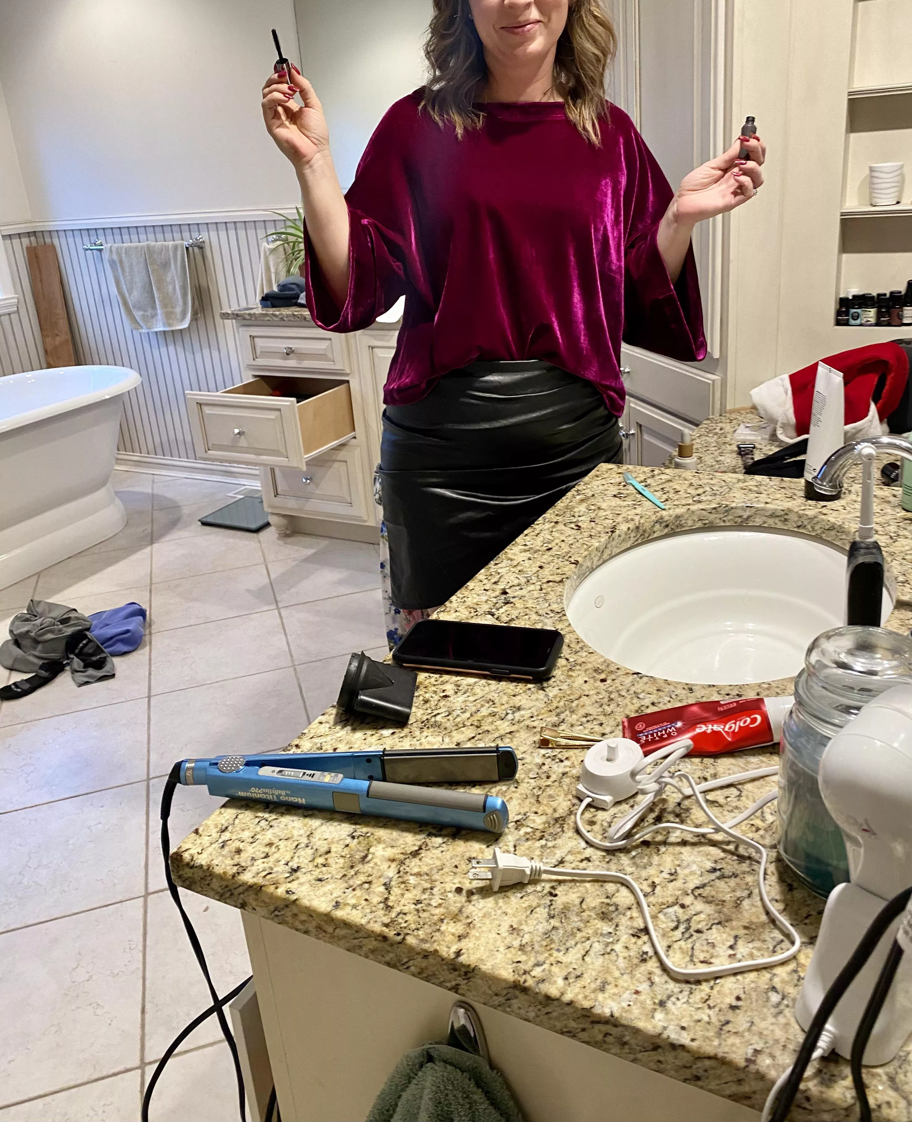 Before a date with my husband and a friend