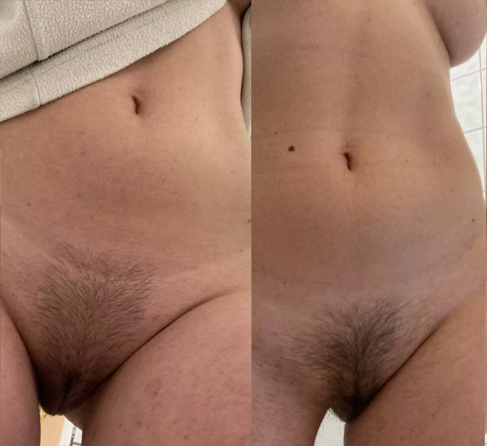 before and after a little trim