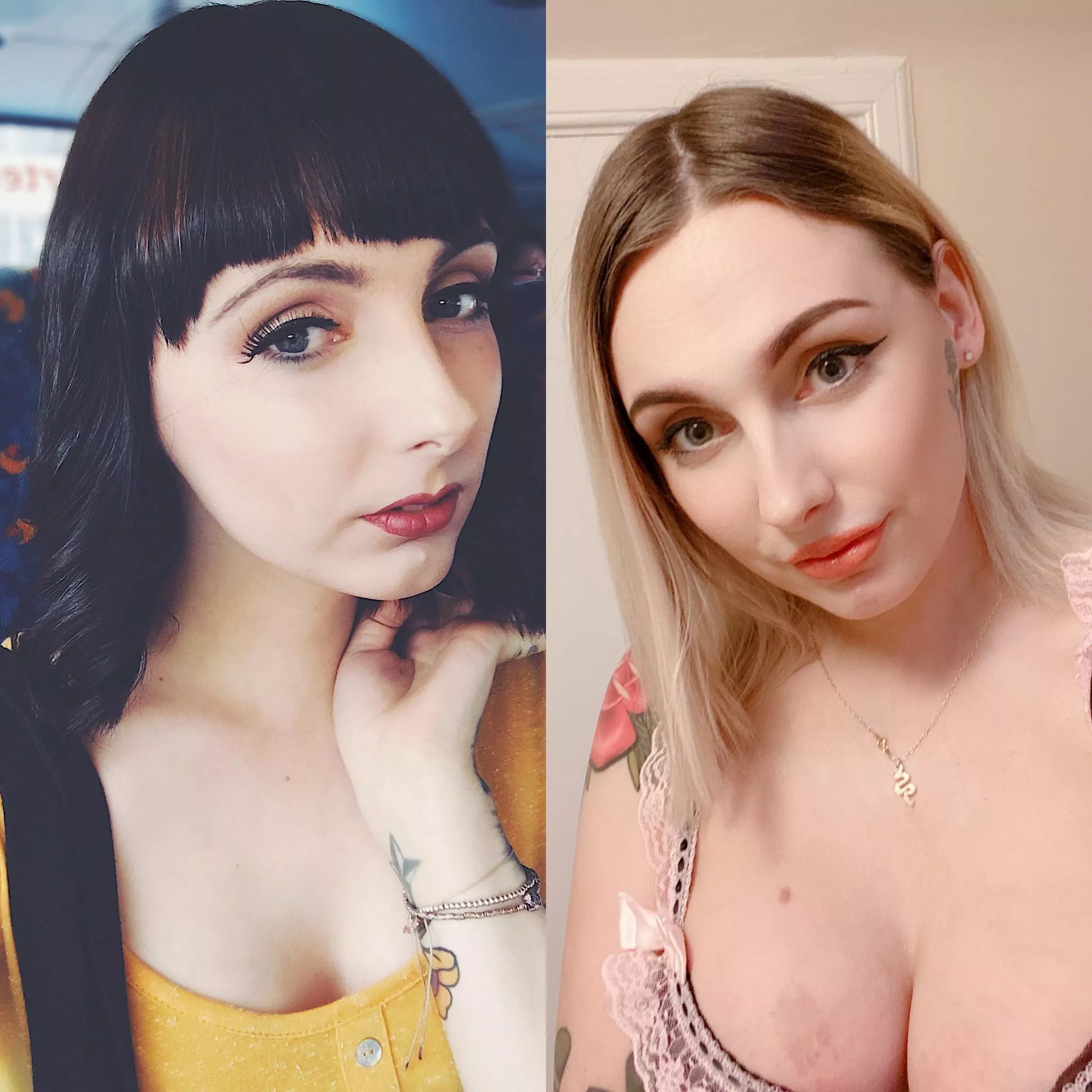 Before and after! Getting there. Kinda wanna go bigger with my boobs. (Currently 36E) Before and after! Getting there. Kinda wanna go bigger with my boobs. (Currently 36E)