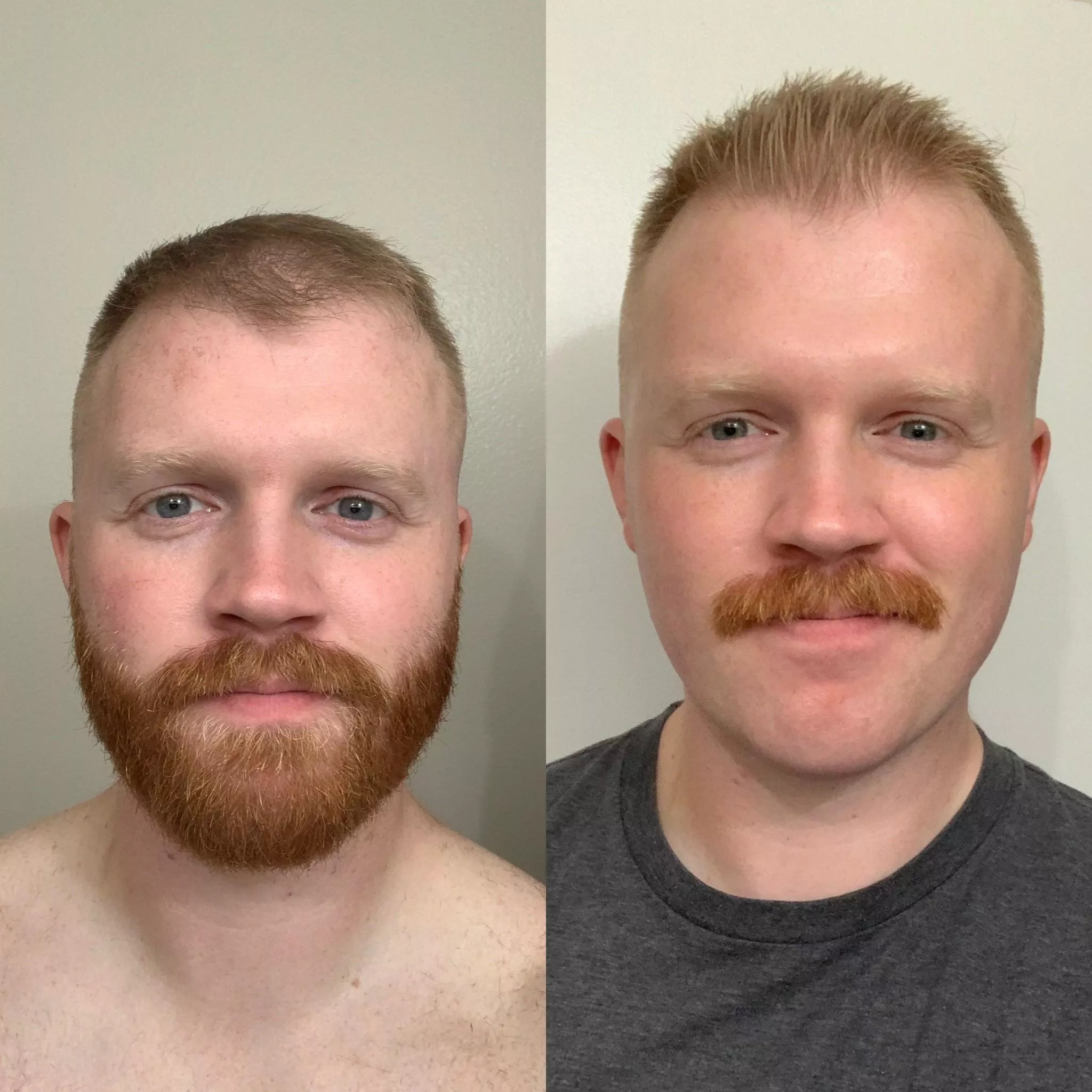 Before and after. The look on my guy’s face when he saw me 🤣