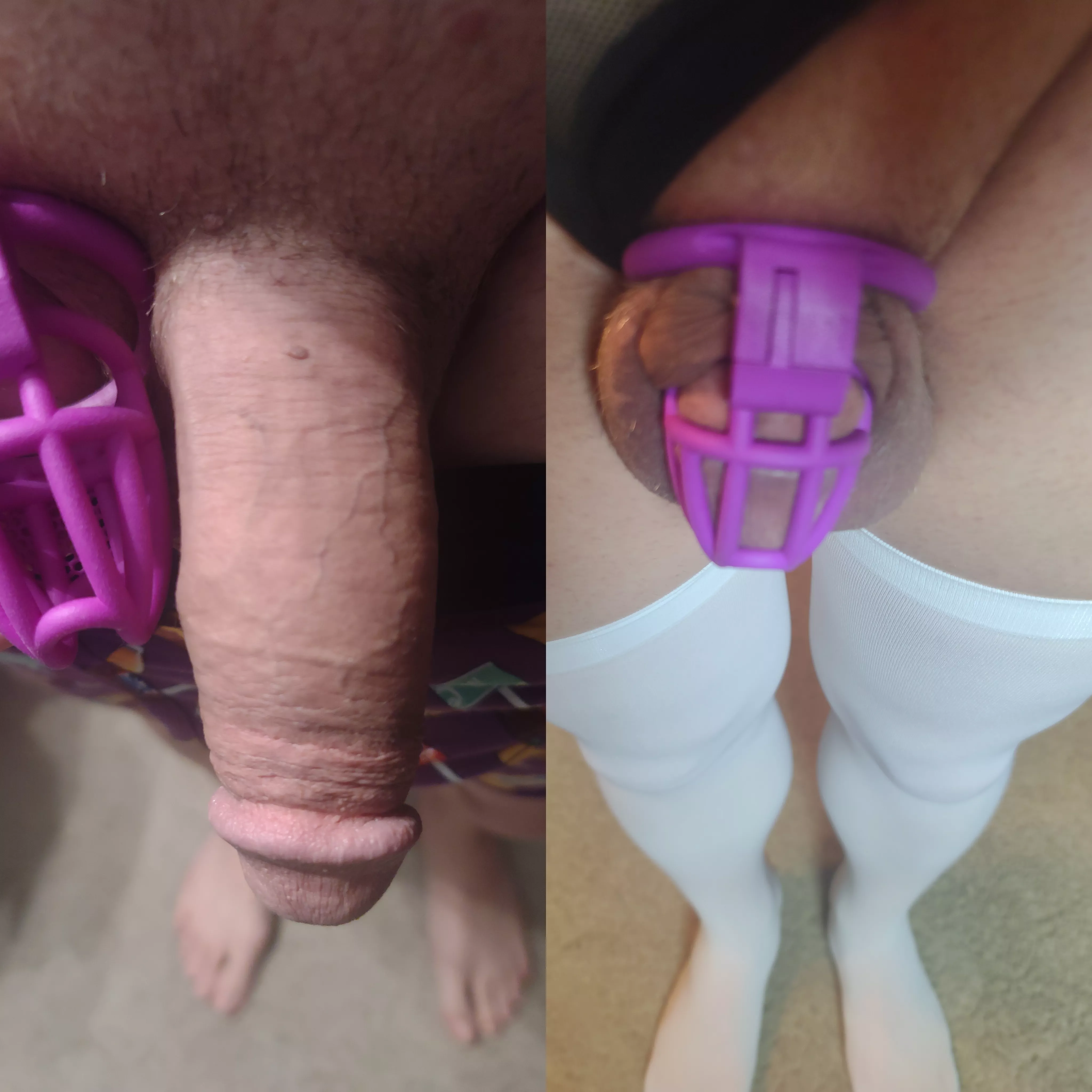 Before and after. Wife locked me up for the weekend while she's out of town.