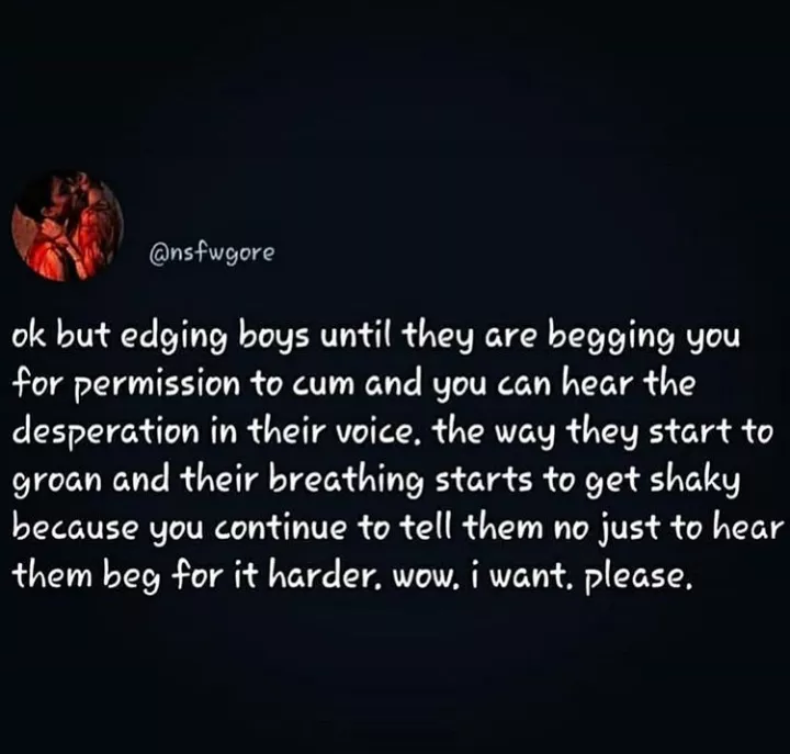 Begging your mistress to let you cum❤️💦