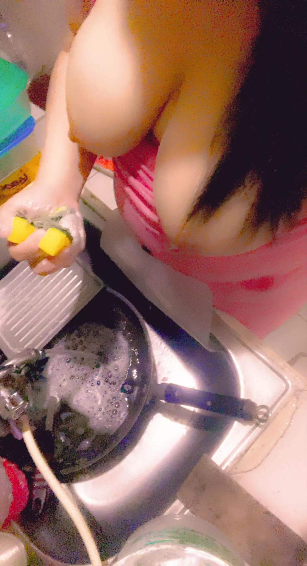 being naughty while doing chores..😝 being naughty while doing chores..😝