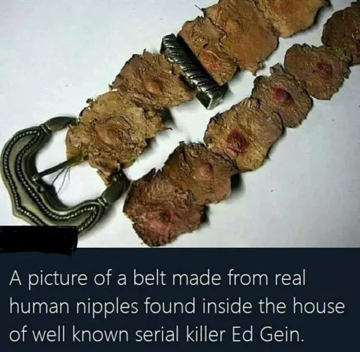 Belt made out of human nipples