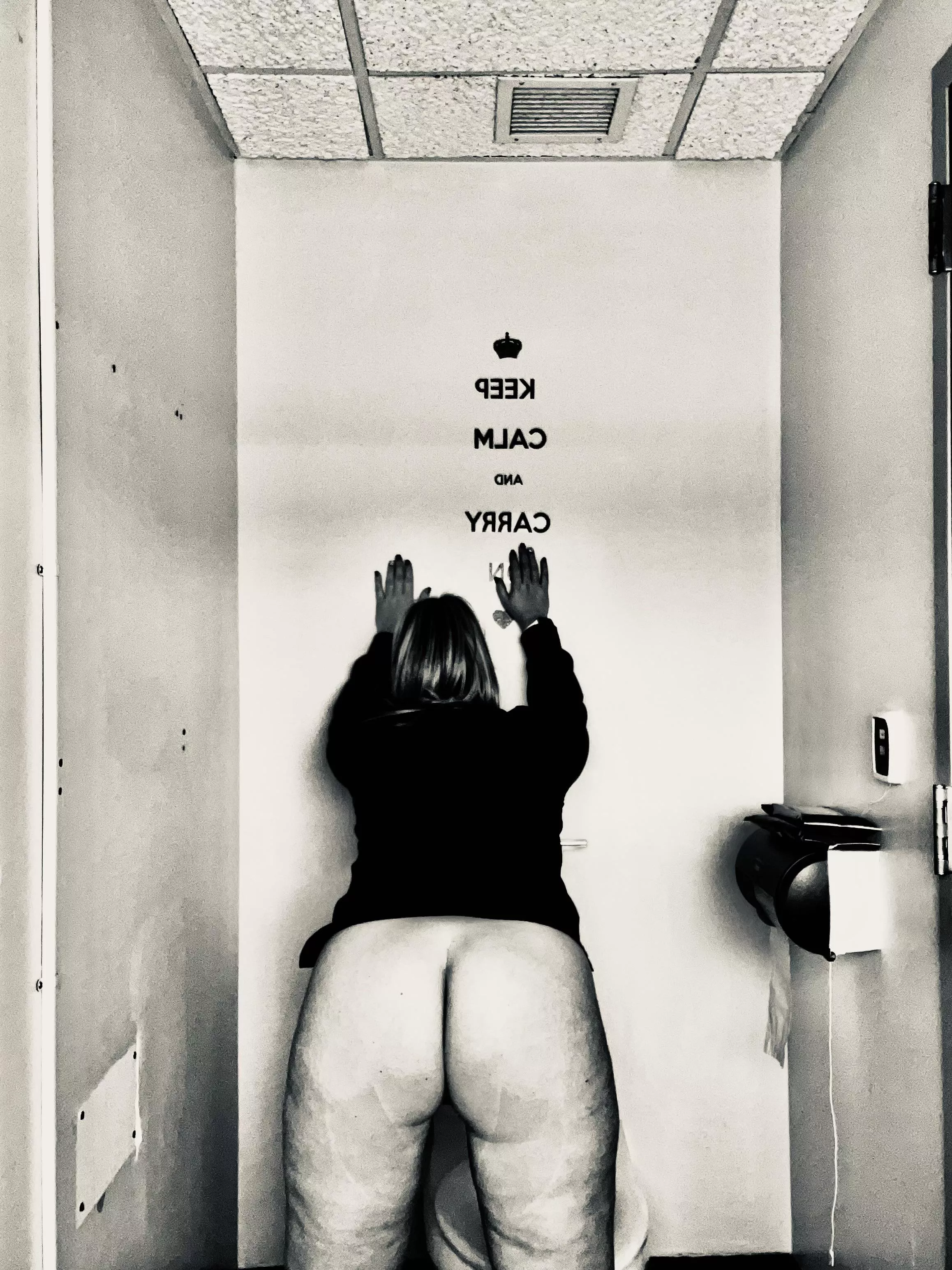 Bend me over in the bathroom?