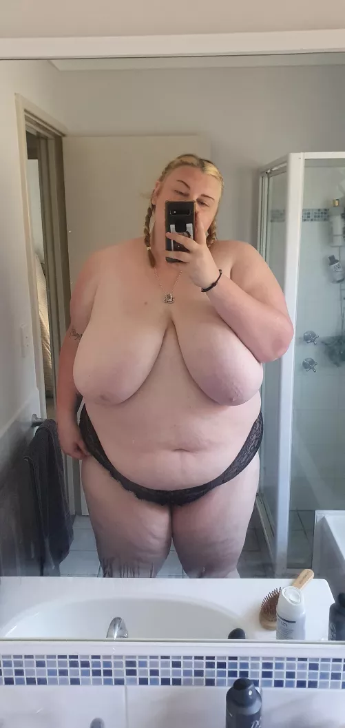 Bend me over the bathroom counter and fuck me?