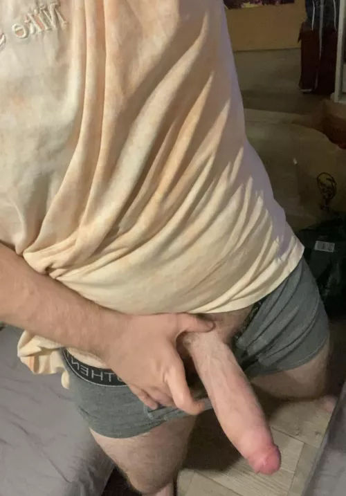 Bend over and spread for daddy’s fat bear cock